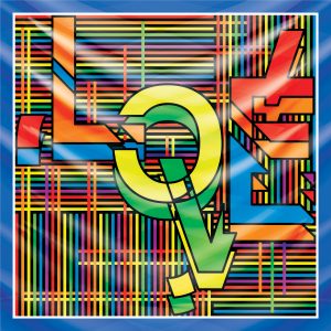 khăn bandana lụa silk họa tiết graffiti - Lgbt - mã 08 38