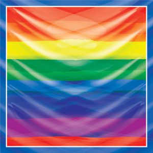 khăn bandana lụa silk họa tiết graffiti - Lgbt - mã 09 38