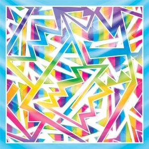 khăn bandana lụa silk họa tiết graffiti - Lgbt - mã 11 40