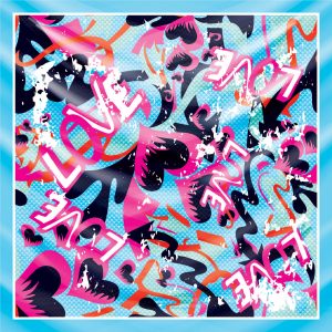 khăn bandana lụa silk họa tiết graffiti - Lgbt - mã 12 40