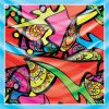 khăn bandana lụa silk họa tiết graffiti - Lgbt - mã 04