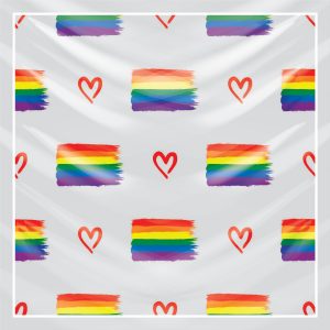 khăn bandana lụa silk họa tiết graffiti - Lgbt - mã 01 42