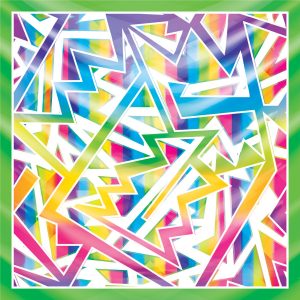 khăn bandana lụa silk họa tiết graffiti - Lgbt - mã 11 44