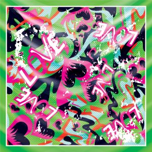 khăn bandana lụa silk họa tiết graffiti - Lgbt - mã 12 44