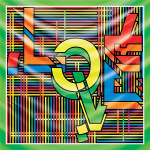 khăn bandana lụa silk họa tiết graffiti - Lgbt - mã 08 44