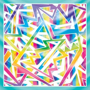 khăn bandana lụa silk họa tiết graffiti - Lgbt - mã 11 46