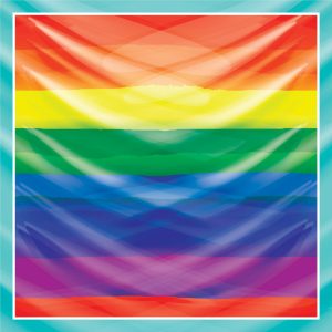 khăn bandana lụa silk họa tiết graffiti - Lgbt - mã 09 46
