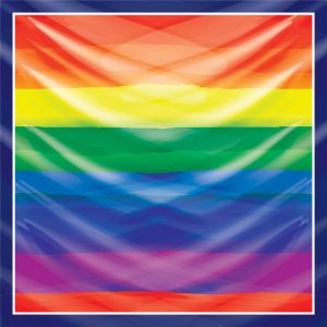 khăn bandana lụa silk họa tiết graffiti - Lgbt - mã 09 48