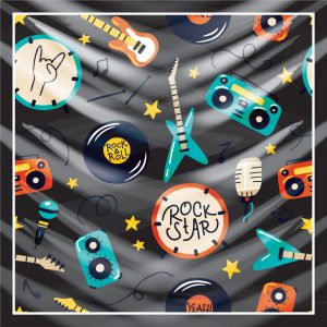 khăn bandana lụa silk họa tiết Graffiti - Music - mã 09 21 khăn bandana lụa silk họa tiết Graffiti - Music - mã 09 20