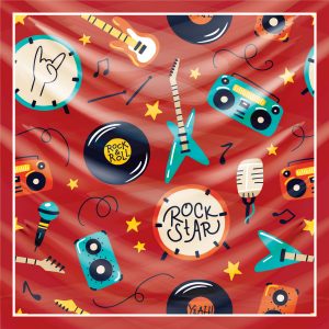 khăn bandana lụa silk họa tiết Graffiti - Music - mã 09 23 khăn bandana lụa silk họa tiết Graffiti - Music - mã 09 22