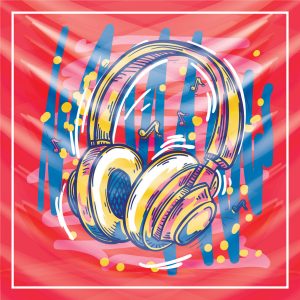 khăn bandana lụa silk họa tiết Graffiti - Music - mã 07 25 khăn bandana lụa silk họa tiết Graffiti - Music - mã 07 24