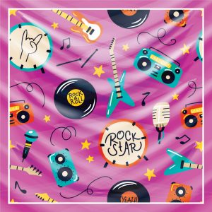 khăn bandana lụa silk họa tiết Graffiti - Music - mã 09 33 khăn bandana lụa silk họa tiết Graffiti - Music - mã 09 32