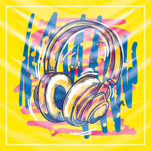 khăn bandana lụa silk họa tiết Graffiti - Music - mã 07 35 khăn bandana lụa silk họa tiết Graffiti - Music - mã 07 34