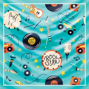 khăn bandana lụa silk họa tiết Graffiti - Music - mã 09 47 khăn bandana lụa silk họa tiết Graffiti - Music - mã 09 46