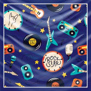 khăn bandana lụa silk họa tiết Graffiti - Music - mã 09 49 khăn bandana lụa silk họa tiết Graffiti - Music - mã 09 48