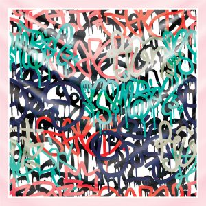 khăn bandana lụa silk họa tiết graffiti - hiphop - Mã 12 34