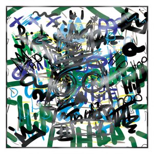 khăn bandana lụa silk họa tiết graffiti - hiphop - Mã 13 36