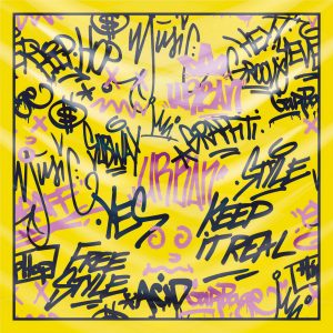 khăn bandana lụa silk họa tiết graffiti - hiphop - Mã 08 43 khăn bandana lụa silk họa tiết graffiti - hiphop - Mã 08 42