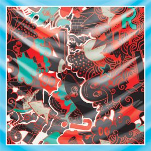 khăn bandana lụa silk họa tiết graffiti - hiphop - Mã 11 46