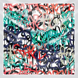 khăn bandana lụa silk họa tiết graffiti - hiphop - Mã 12 48