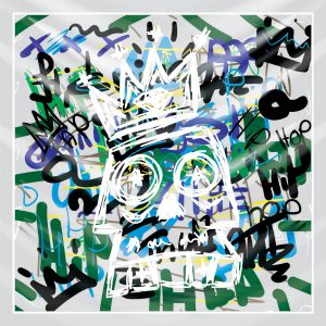 khăn bandana lụa silk họa tiết graffiti - hiphop - Mã 13 48