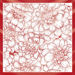 khăn bandana lụa silk họa tiết hoa - Mã 49 22