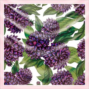 khăn bandana lụa silk họa tiết hoa - Mã 50 26