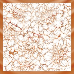 khăn bandana lụa silk họa tiết hoa - Mã 49 28