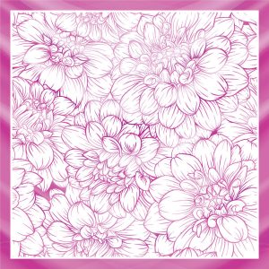 khăn bandana lụa silk họa tiết hoa - Mã 49 32