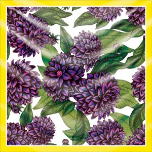 khăn bandana lụa silk họa tiết hoa - Mã 50 34