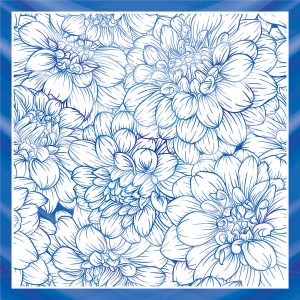 khăn bandana lụa silk họa tiết hoa - Mã 49 38