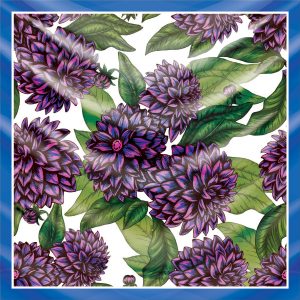 khăn bandana lụa silk họa tiết hoa - Mã 50 38