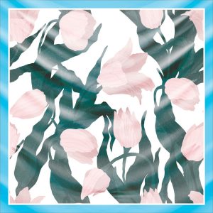 khăn bandana lụa silk họa tiết hoa - Mã 51 41 khăn bandana lụa silk họa tiết hoa - Mã 51 40