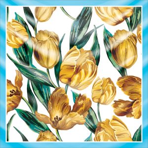 khăn bandana lụa silk họa tiết hoa - Mã 54 41 khăn bandana lụa silk họa tiết hoa - Mã 54 40