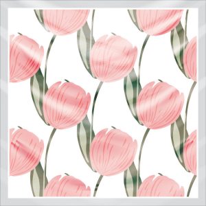 khăn bandana lụa silk họa tiết hoa - Mã 52 42