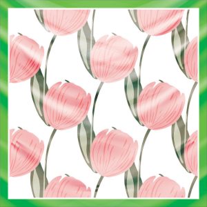 khăn bandana lụa silk họa tiết hoa - Mã 52 44