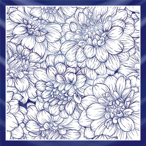 khăn bandana lụa silk họa tiết hoa - Mã 49 48