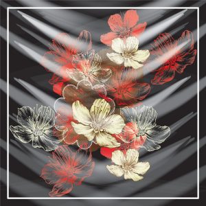 khăn bandana lụa silk họa tiết hoa - Mã 56 20