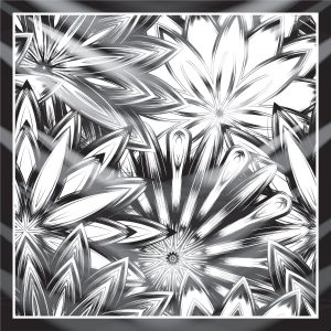 khăn bandana lụa silk họa tiết hoa - Mã 68 20