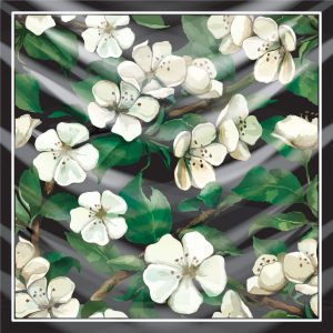 khăn bandana lụa silk họa tiết hoa - Mã 59 20