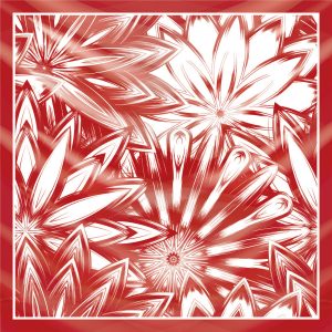 khăn bandana lụa silk họa tiết hoa - Mã 68 22