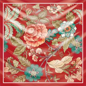 khăn bandana lụa silk họa tiết hoa - Mã 57 22