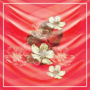 khăn bandana lụa silk họa tiết hoa - Mã 56 24