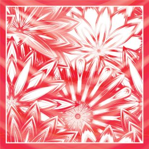 khăn bandana lụa silk họa tiết hoa - Mã 68 24