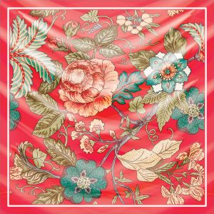 khăn bandana lụa silk họa tiết hoa - Mã 57 24