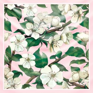 khăn bandana lụa silk họa tiết hoa - Mã 59 26