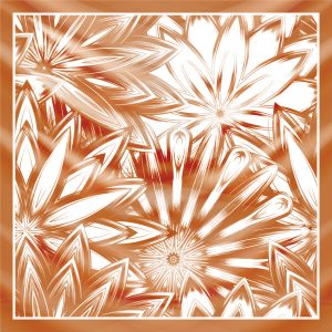 khăn bandana lụa silk họa tiết hoa - Mã 68 28