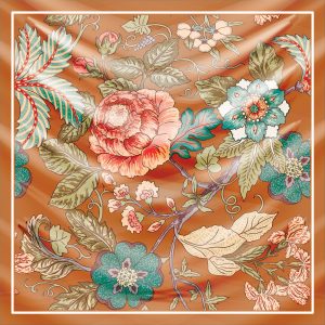 khăn bandana lụa silk họa tiết hoa - Mã 57 28