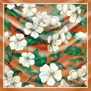 khăn bandana lụa silk họa tiết hoa - Mã 59 28