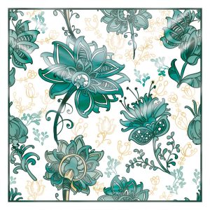 khăn bandana lụa silk họa tiết hoa - Mã 66 30